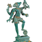 Green Vintage Brass Varaha Bhooma Devi 17 Inch - Earth Guardian Avatar | Jaipurio